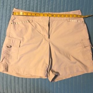 White House black market tan cargo shorts